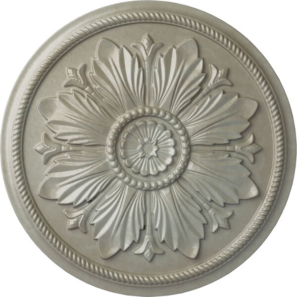 Ekena Millwork Kaya Ceiling Medallion (Fits Canopies up to 5 1/4"), Hand-Painted Flash Gold, 23 5/8"OD x 1 1/2"P CM23KAFLS - main